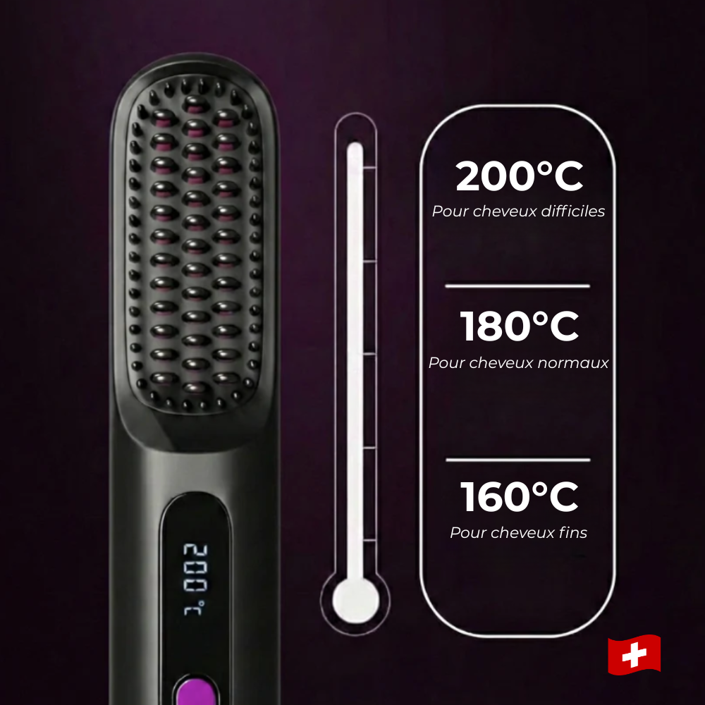 Brosse CeraHair pour Cheveux Courts
